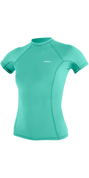 2026 O'Neill Womens Basic Skins Short Sleeve Rash Vest 5717 - Holiday